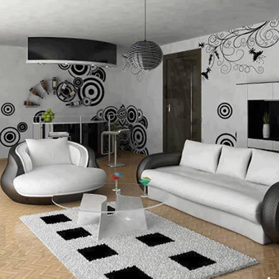 Black-White Decoration Ideas and Samples