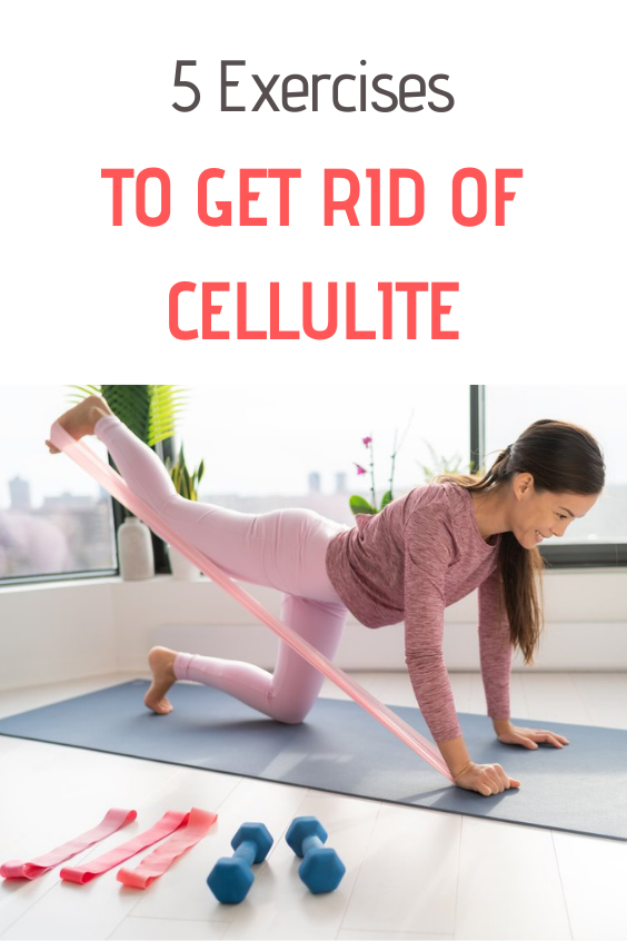 Woman doing lunges to get rid of cellulite on her thighs