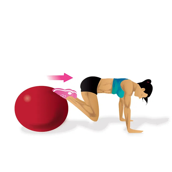 exercise ball for a flat stomach