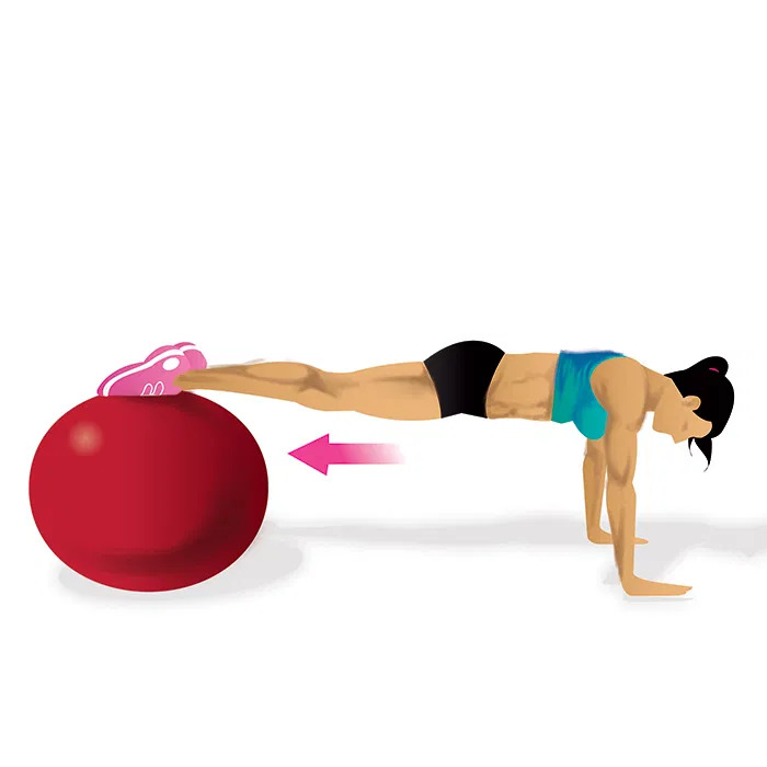 exercise ball for a flat stomach