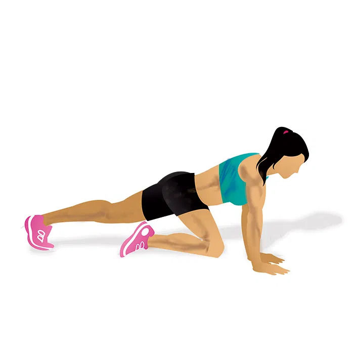 mountain climber for a flat stomach