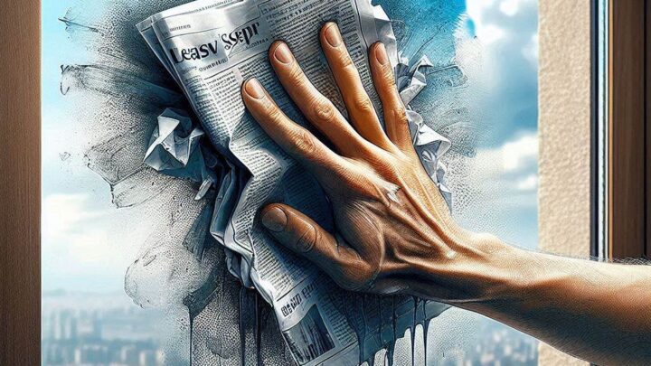 How to Clean Windows with Newspaper