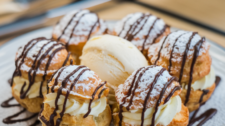 Decadent Profiteroles Recipe with Chocolate Drizzle
