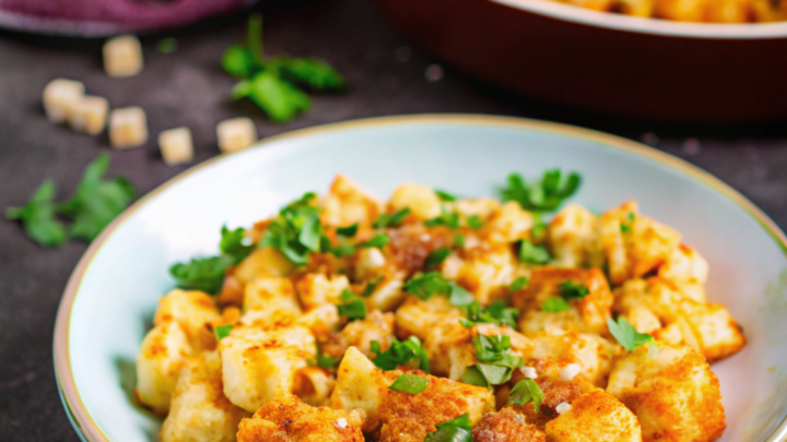 Crispy Baked Celery Root with Melted Cheese