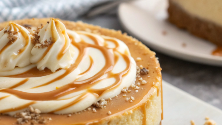 Caramel-Topped Ice Cream Cheesecake Recipe