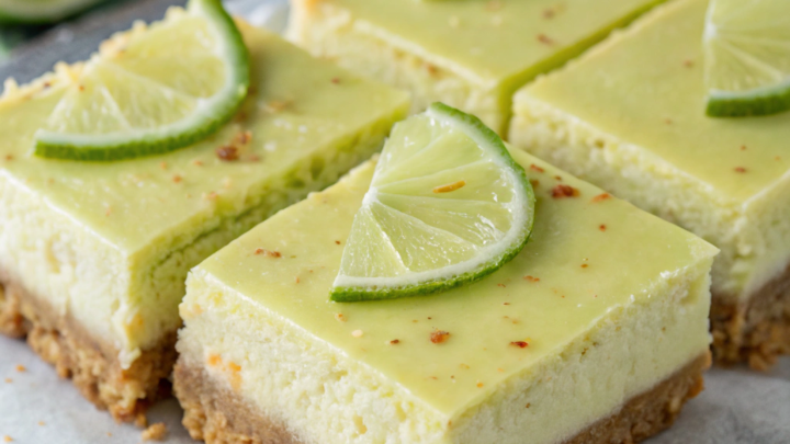 Zesty Halal Lime Cheesecake Bars
