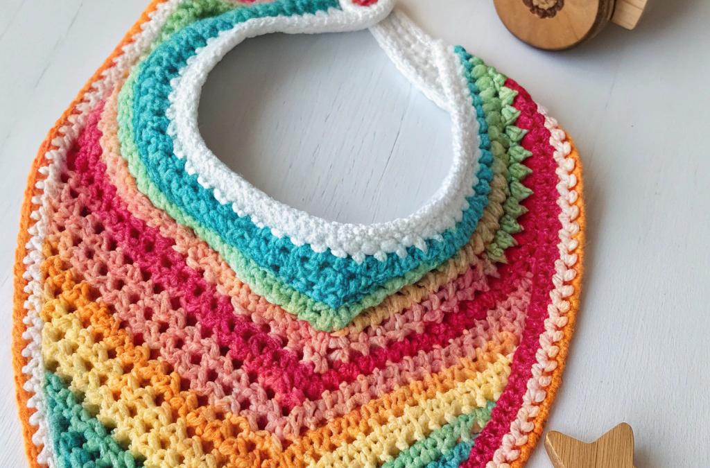 Crochet a Rainbow Bib: Easy Guide