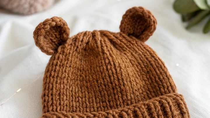 Knit a Cozy Bear Hat for Your Little Cub!