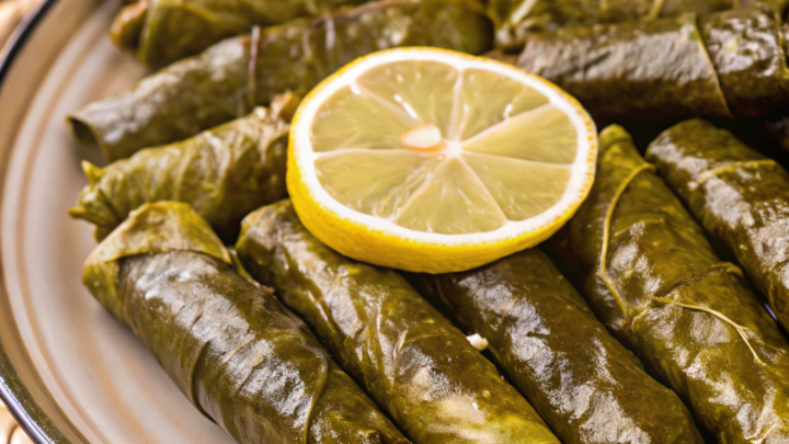 Delicious Homemade Olive Oil Stuffed Grape Leaves