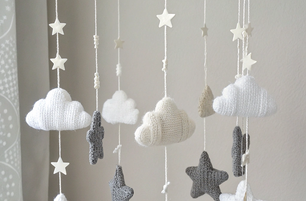 Dreamy Cloud and Star Baby Mobile You Can Make