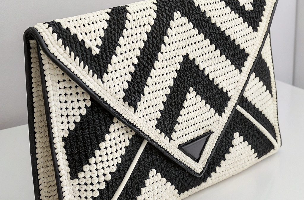 DIY Zig-Zag Crochet Clutch Guide 1 DIY Zig-Zag Crochet Clutch Guide