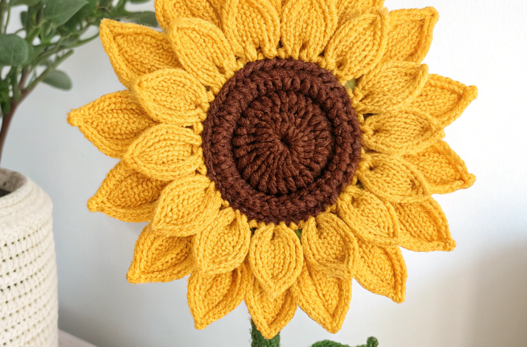 Make Your Own Sunshine Knitted Sunflower