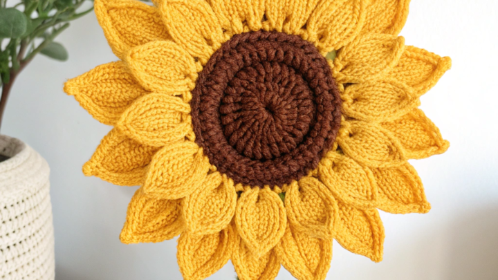 Make Your Own Sunshine Knitted Sunflower