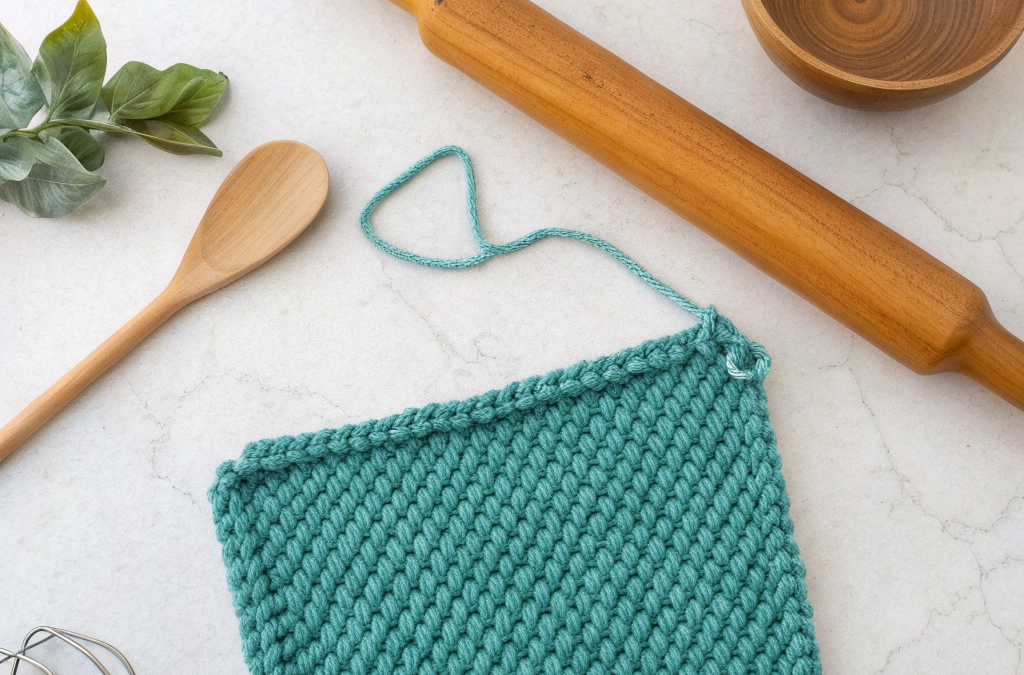 Whip Up This Simple Knit Potholder