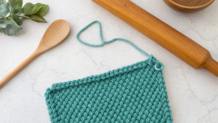 Whip Up This Simple Knit Potholder