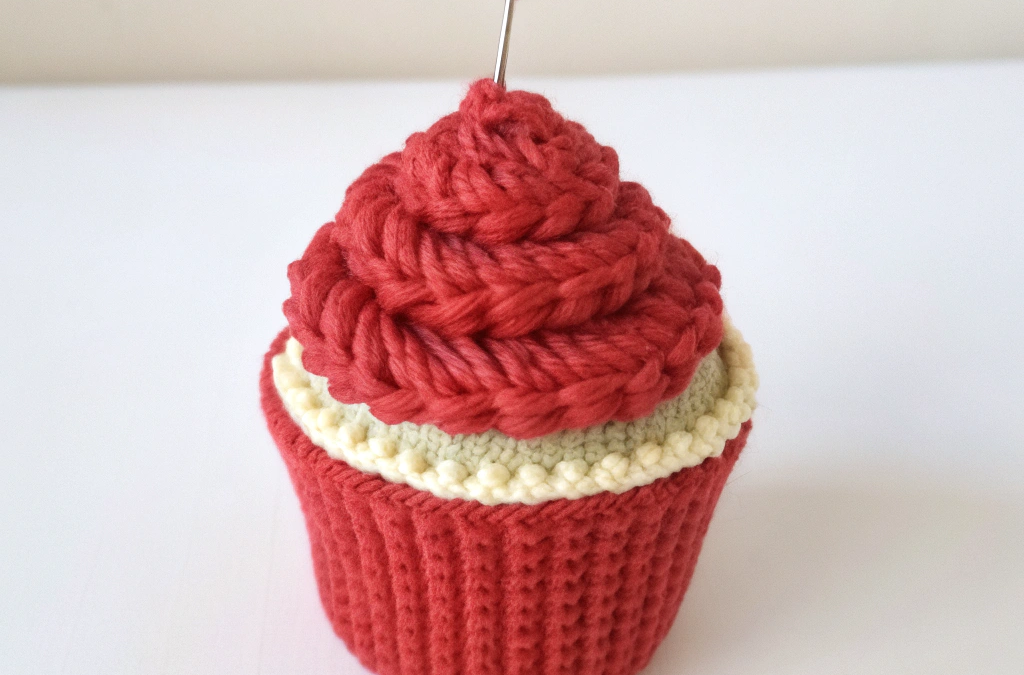 Sweet Stitches Crochet Cupcake