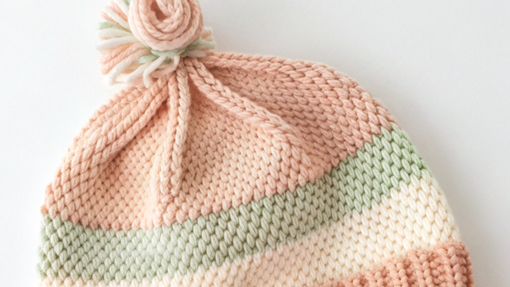 Knit a Cozy Stripe Hat for Baby