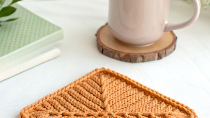 Your Cozy Textured Knit Coaster