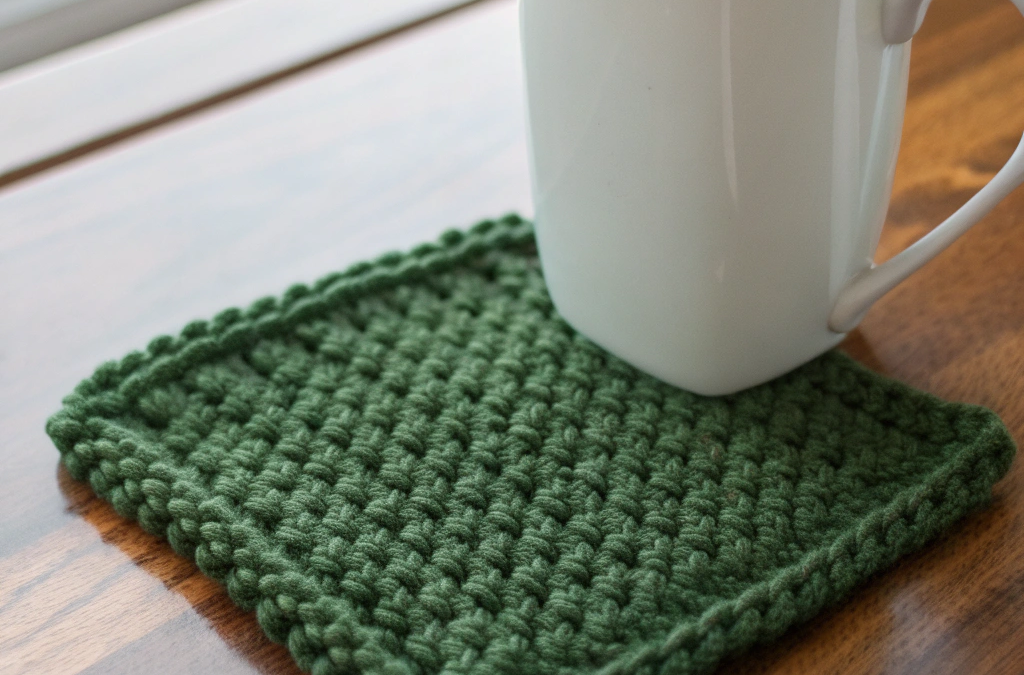Crochet a Simple Square Drink Coaster 1 Crochet a Simple Square Drink Coaster