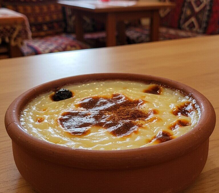 Golden Baked Turkish Rice Delight (Sütlaç)