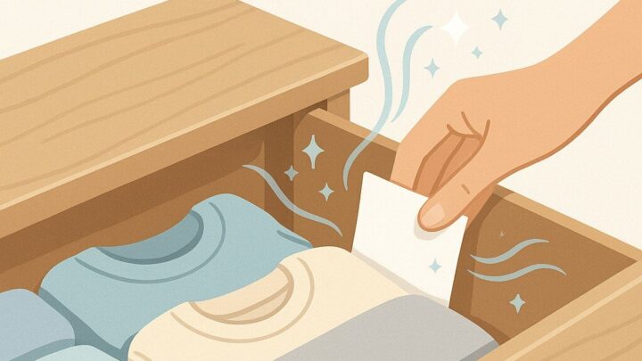 Keep Drawers Smelling Fresh: The Dryer Sheet Hack