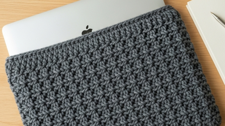The Weekend Crochet Project: An Easy Laptop Sleeve for Beginners