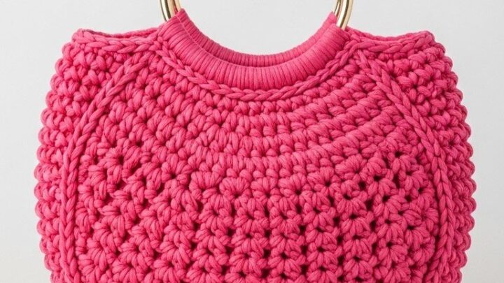 Hello Fuchsia Hoop Bag