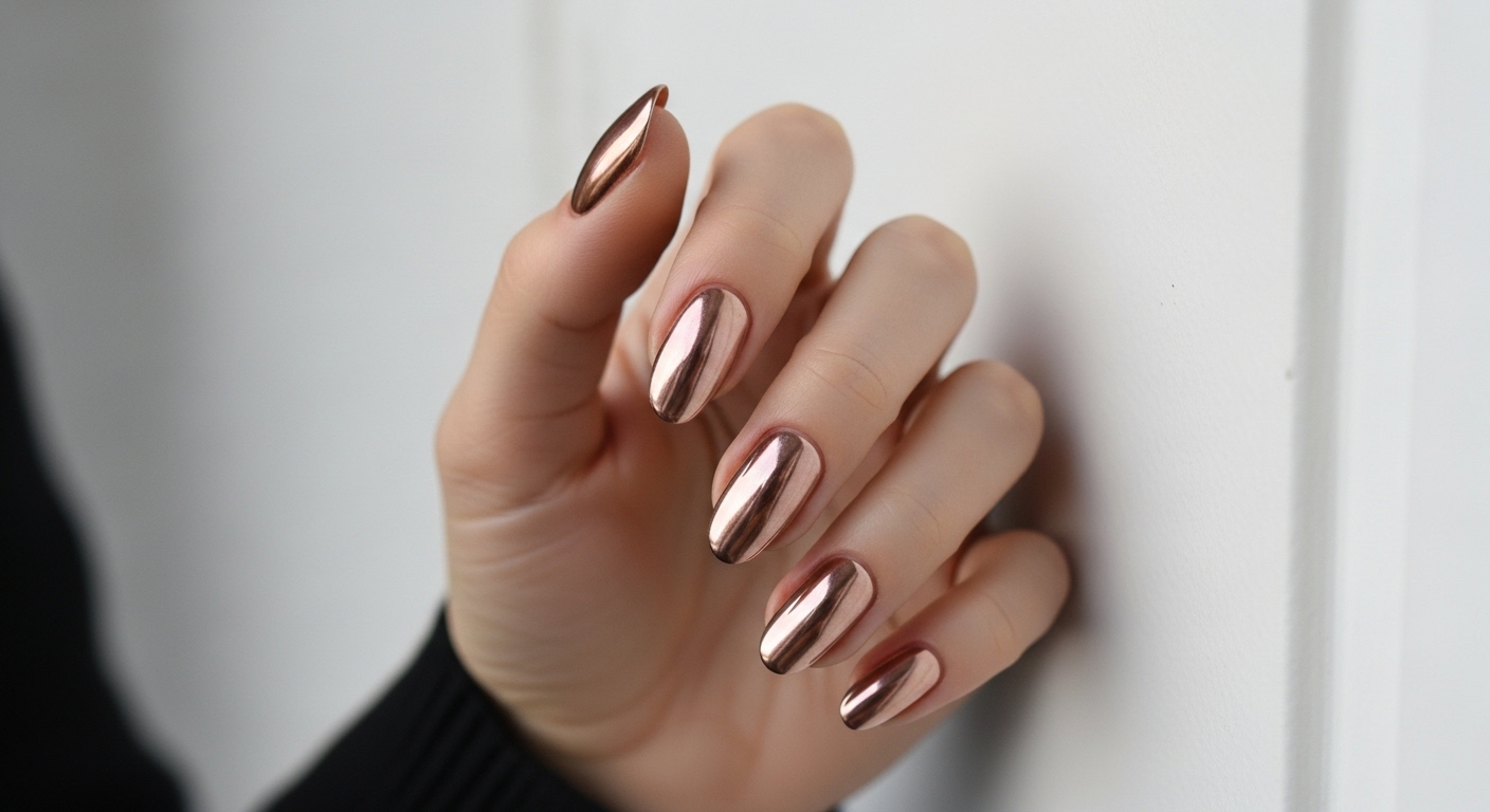 Reflective Rose Gold Glamour