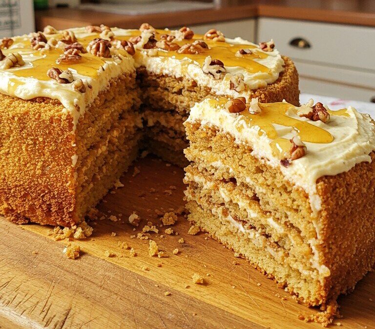 Easy Homemade Honey Cake Recipe (Russian Medovik)