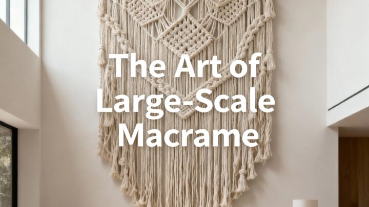 A Guide to Large-Scale Macrame: Making a Statement with Oversized Wall Art