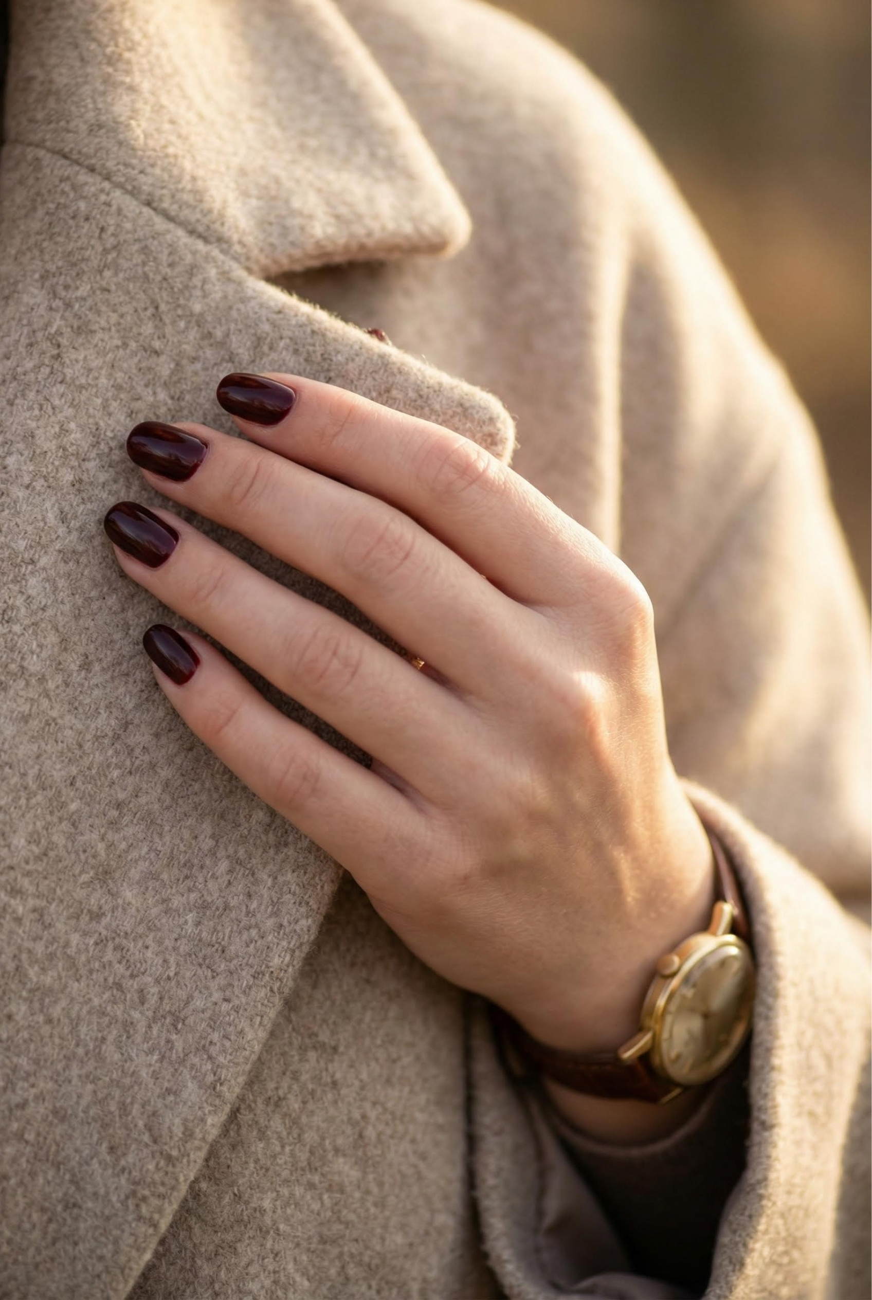 Timeless Elegance: The Rise of "Old Money" Aesthetics in Deep Red and Burgundy Nails 1 1 9