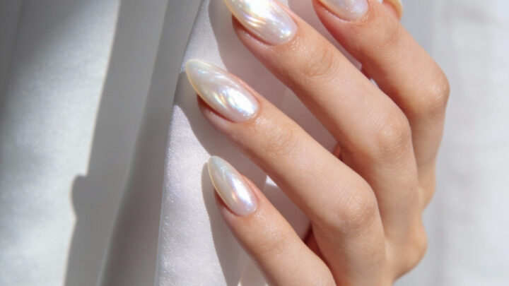 Soft Glazed: The Pearlescent and Milky White Nail Trend