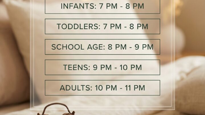Best Bedtime Chart by Age Group for Optimal Health