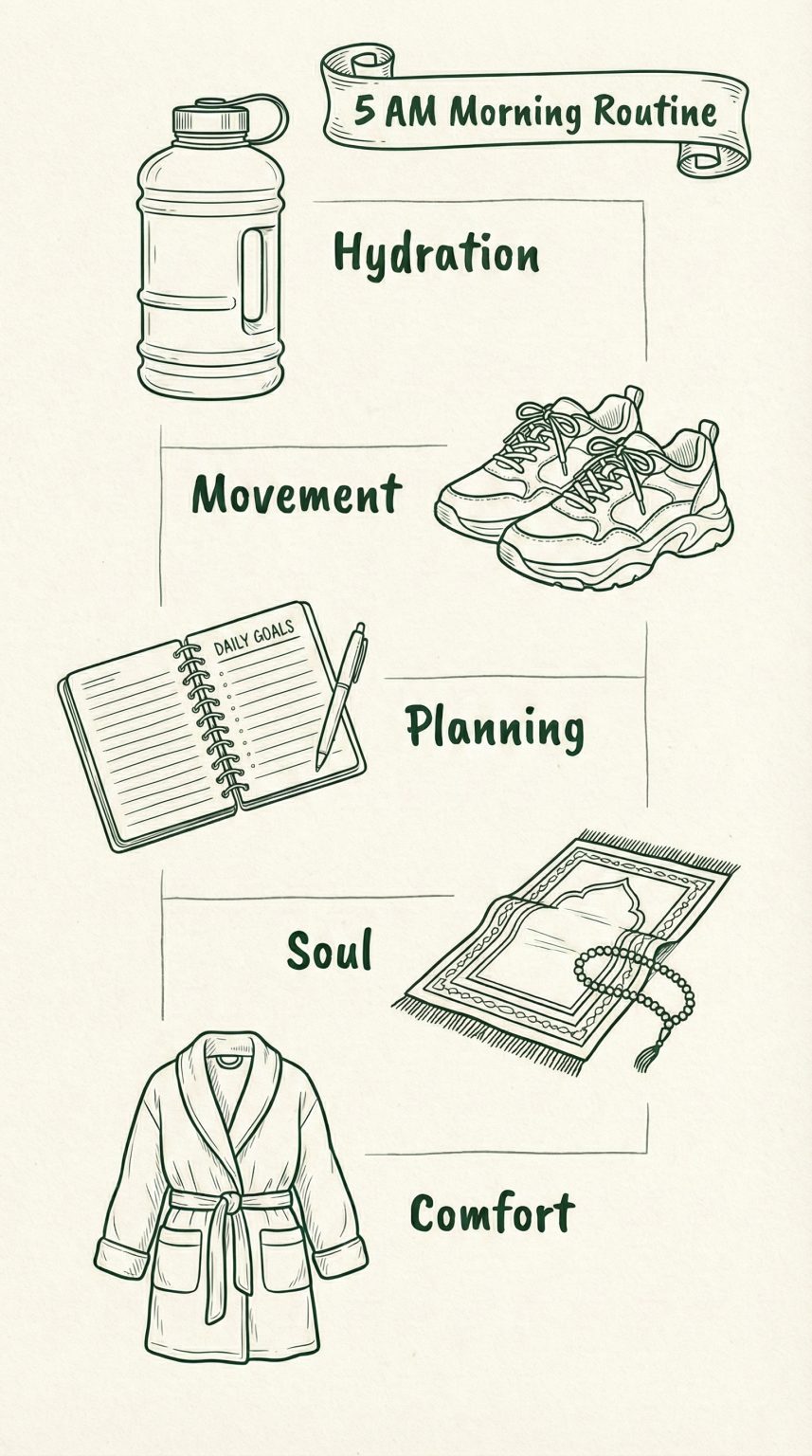 The Perfect 5 AM Morning Routine Timeline: Own Your Day Before It ...