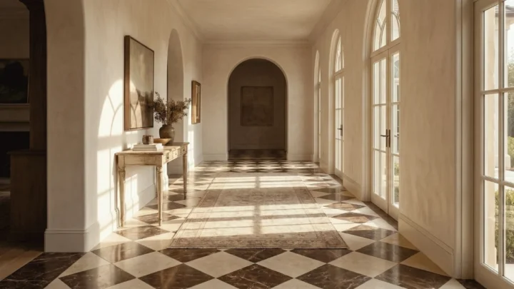 Checkerboard Floors Are Back With a Softer, Warmer Look