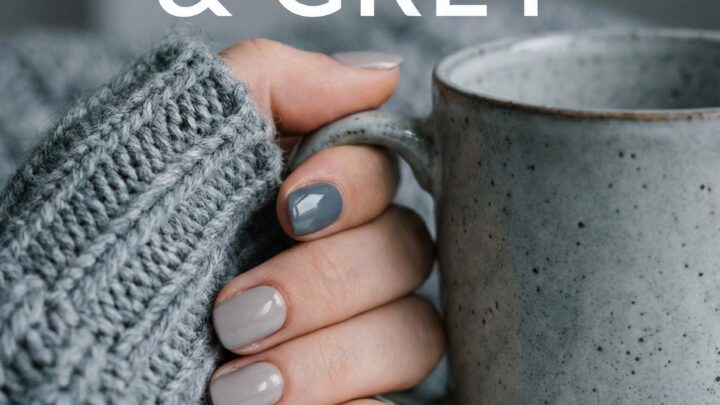 The Chic Appeal of Greige and Slate Grey Nails