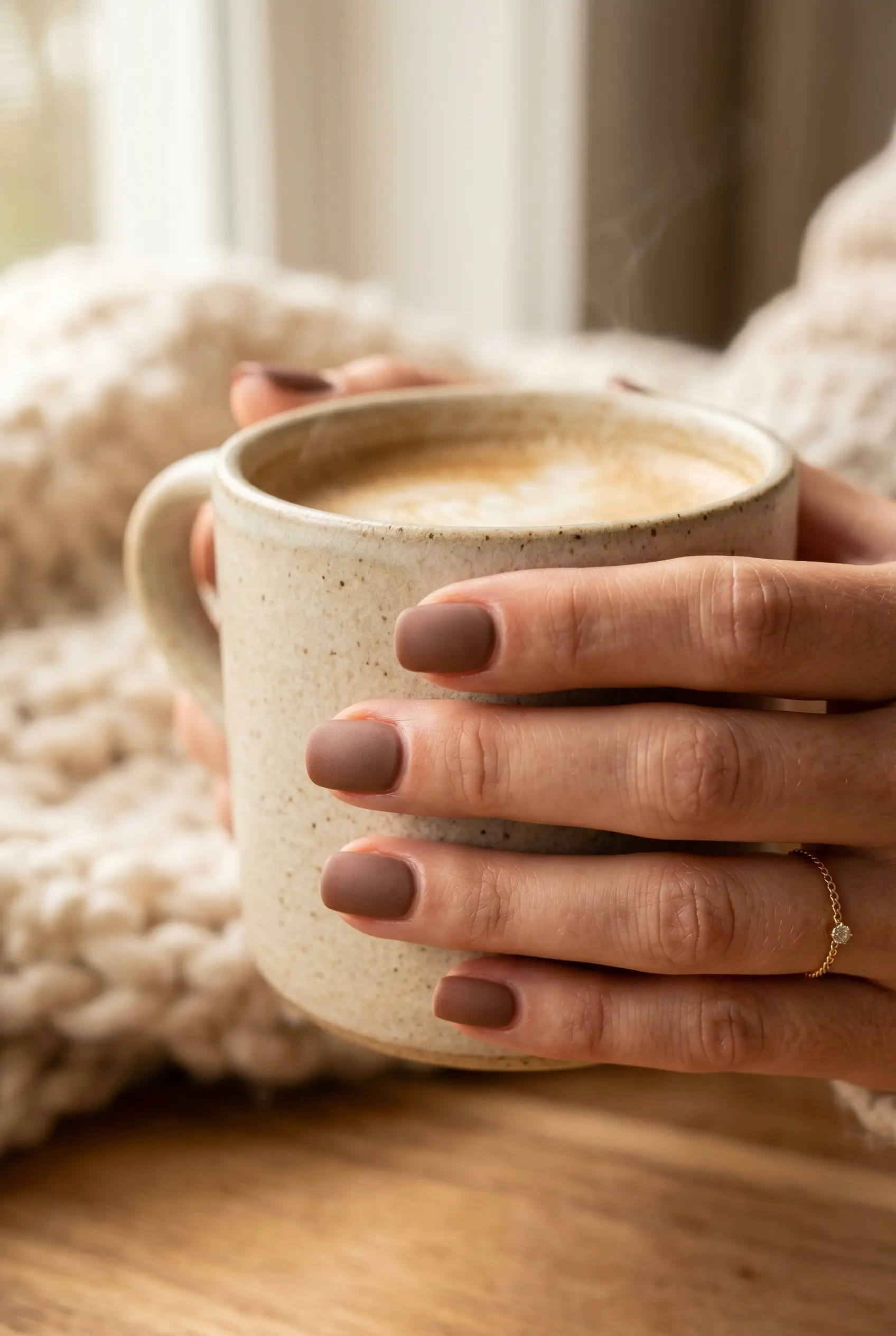 Cozy Matte Mocha Brown Nail Polish