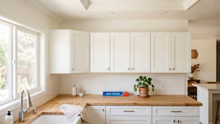 The $2 “Wax Paper” Cabinet Hack That Solves Your Worst Kitchen Cleaning Nightmare