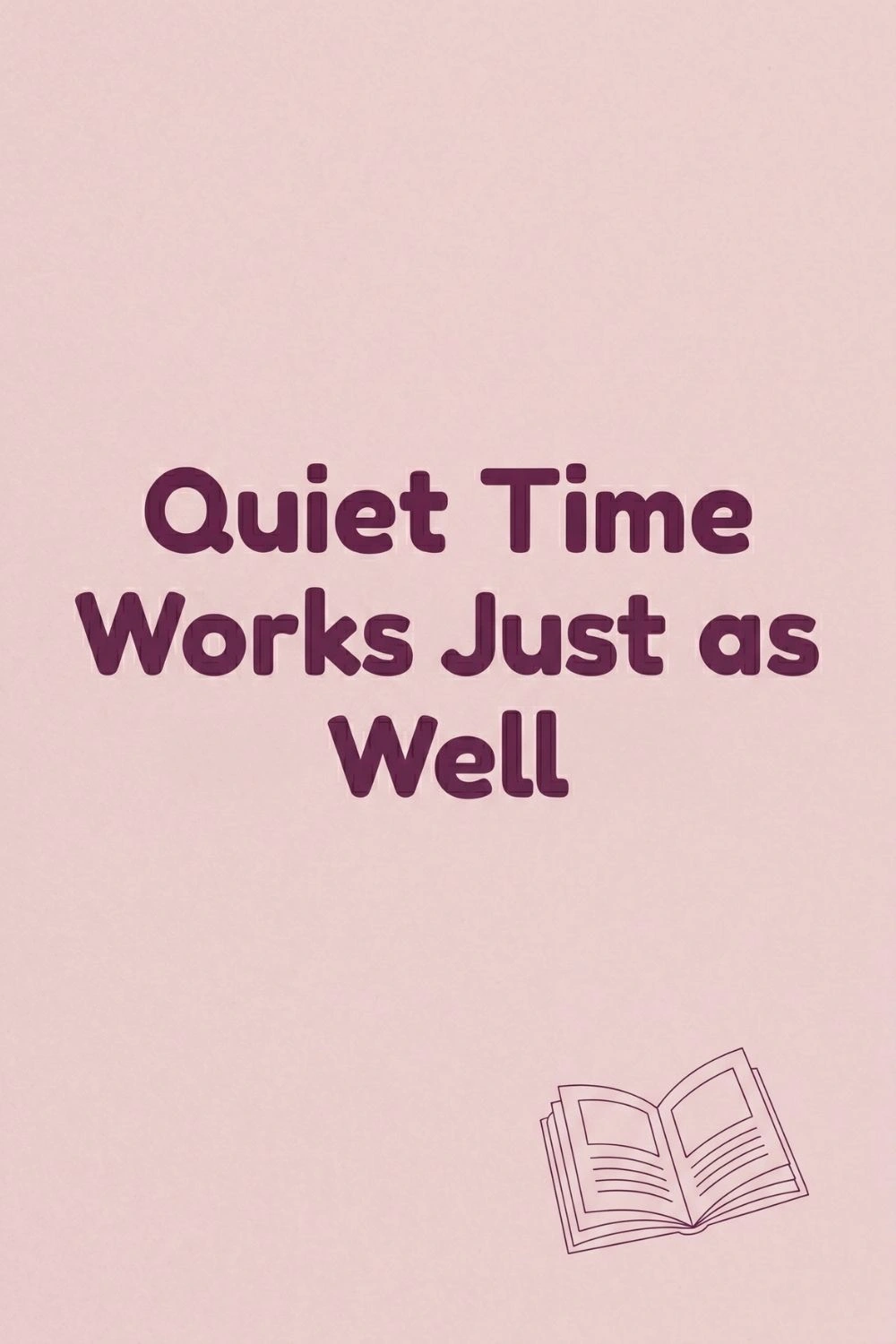 How to Know When Your Toddler No Longer Needs a Nap 6 Dusty pink textured background with a simple line illustration of an open picture book