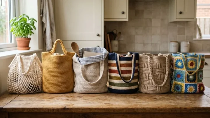 6 Kitchen Crochet Tote Bags for Everyday Use: Styles Worth Sharing With an Artisan