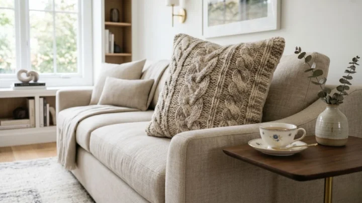 5 Ways Rustic Knitted Throw Pillows Can Completely Upgrade Your Sofa
