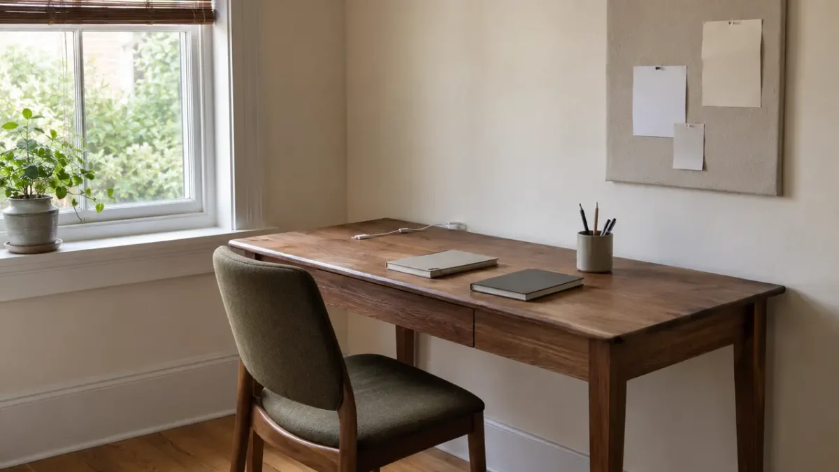 Why Warm-Wood Study Spaces Feel Calmer Than All-White Desks in 2026