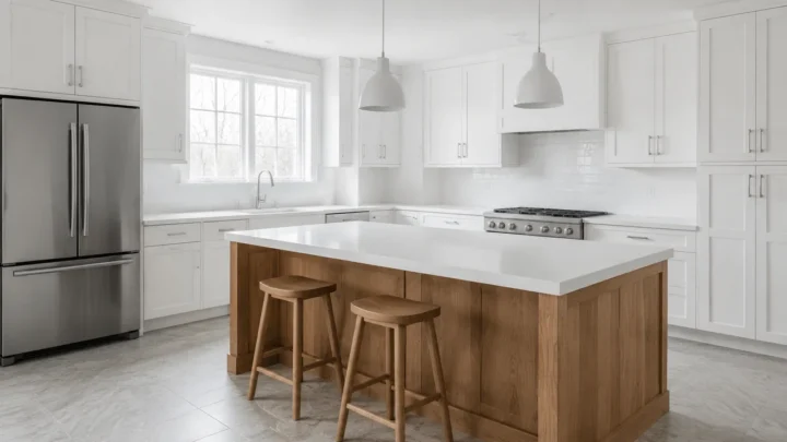 The All-White Kitchen Isn’t Dead—It Just Needs One Warm Layer