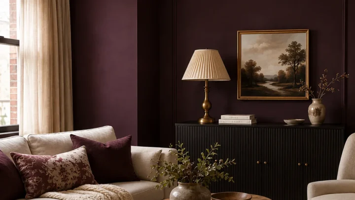Plum Noir Is Moving Into Fall Rooms—How to Use 2026’s Darkest Pinterest Color Without Making a Small Space Heavy